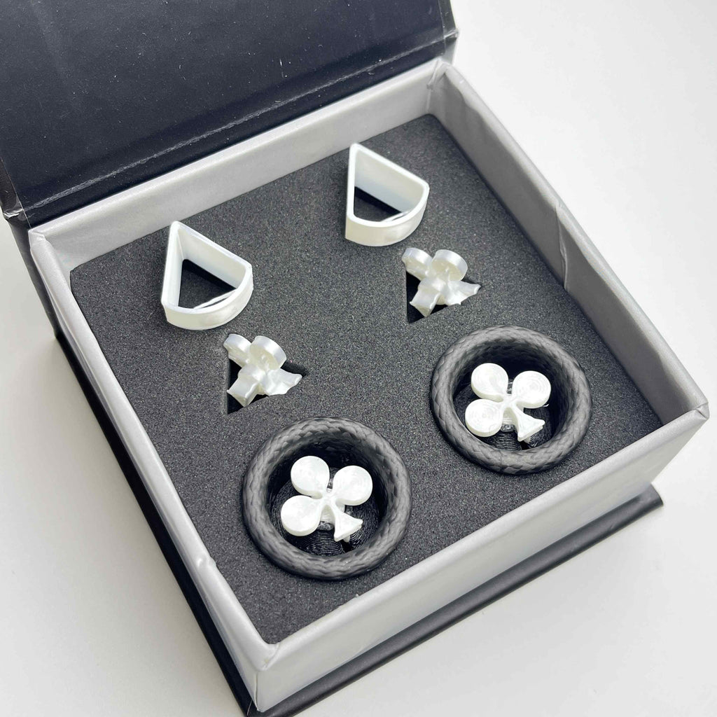 Overfast Carbon Bar End Plugs Colnago white
