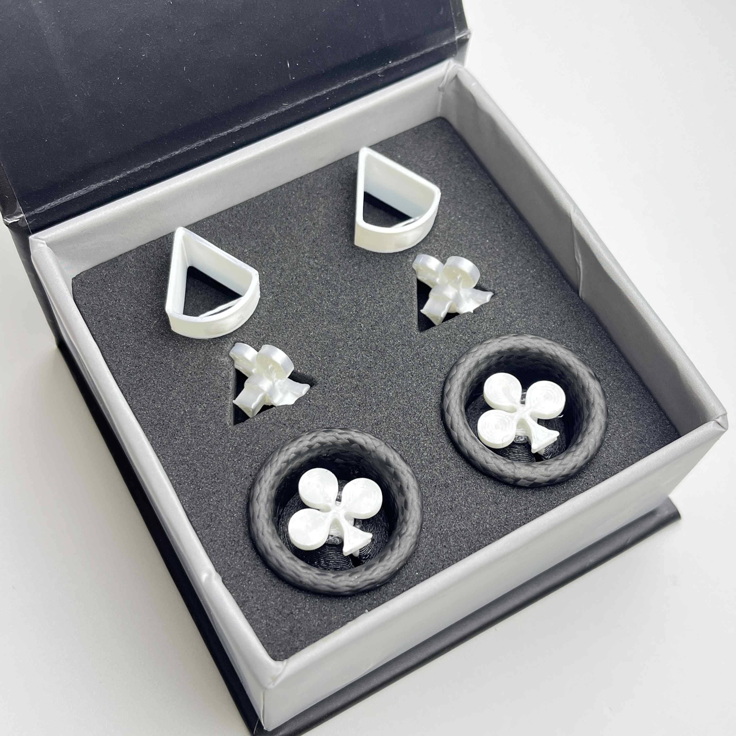 Overfast Carbon Bar End Plugs Colnago white
